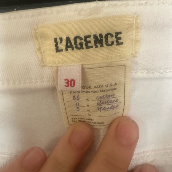 L'AGENCE Kendra High-Rise Flared Leg , cropped Jeans - Picture 2 of 6